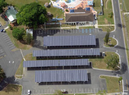 Army solar panels Fort Buchanan