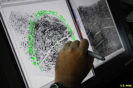 Army biometrics fingerprint