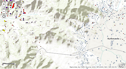 NGA map Nepal earthquake damage