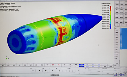 Ballistics simulation ARDEC